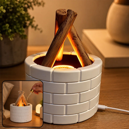 Diffuser with flame glow