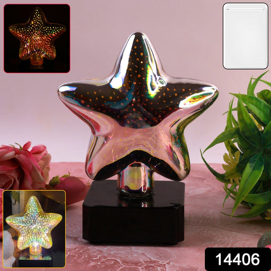 Star illusion lamp glowing