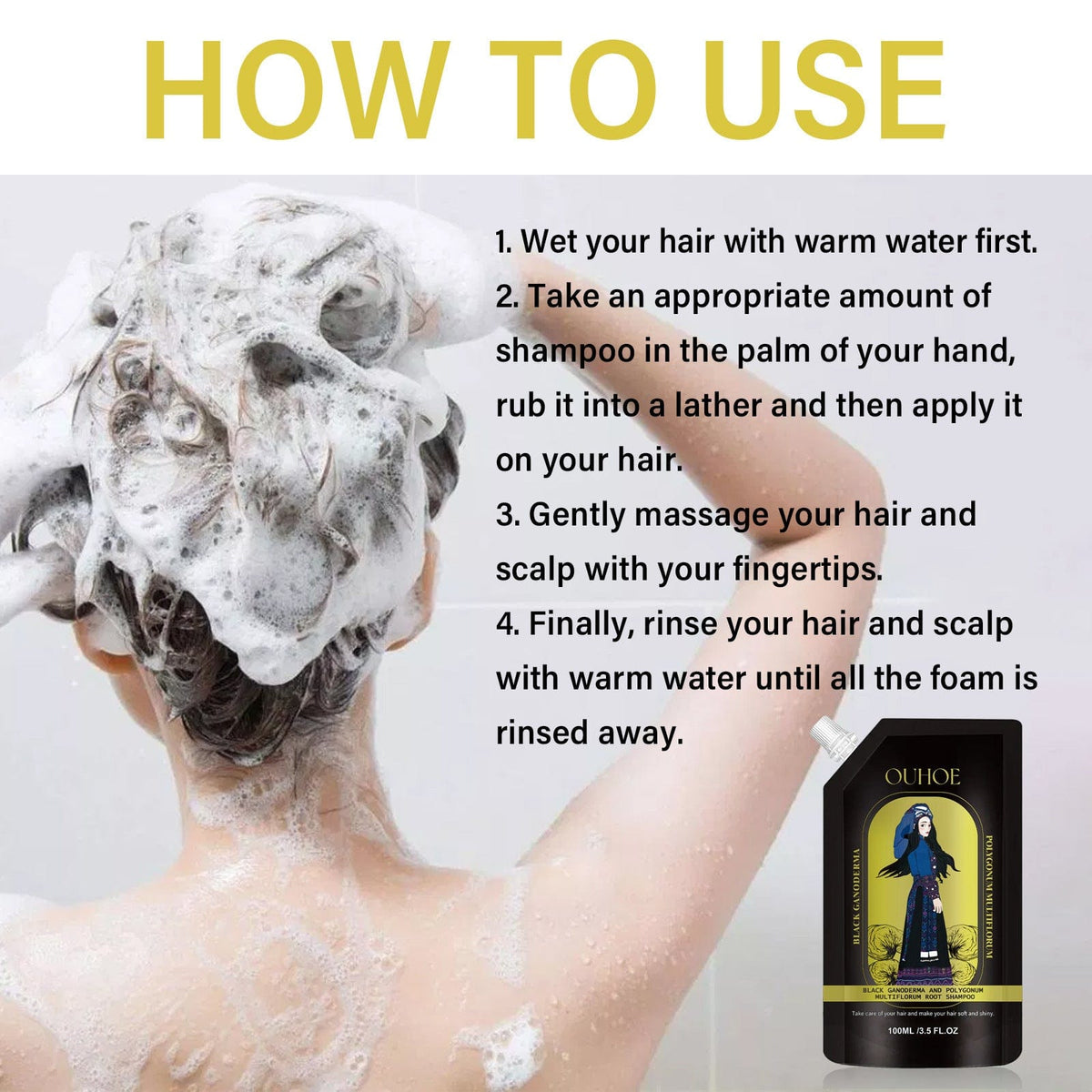 Gingerra™️Ginger Extract Anti-Hairfall Shampoo (Pack of 3)