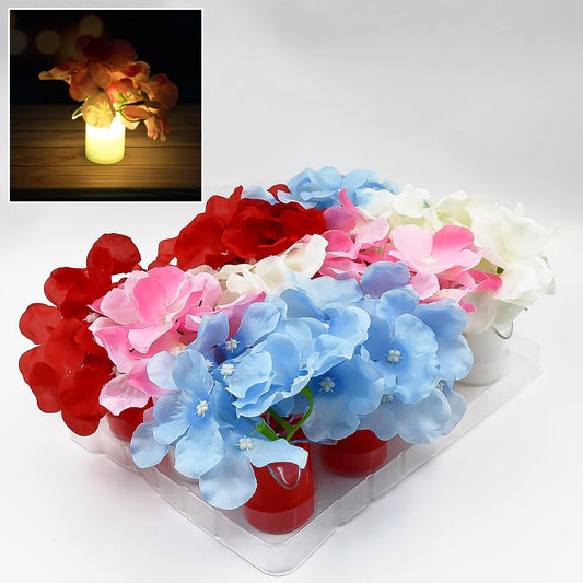Flower vase LED lights, set of 12