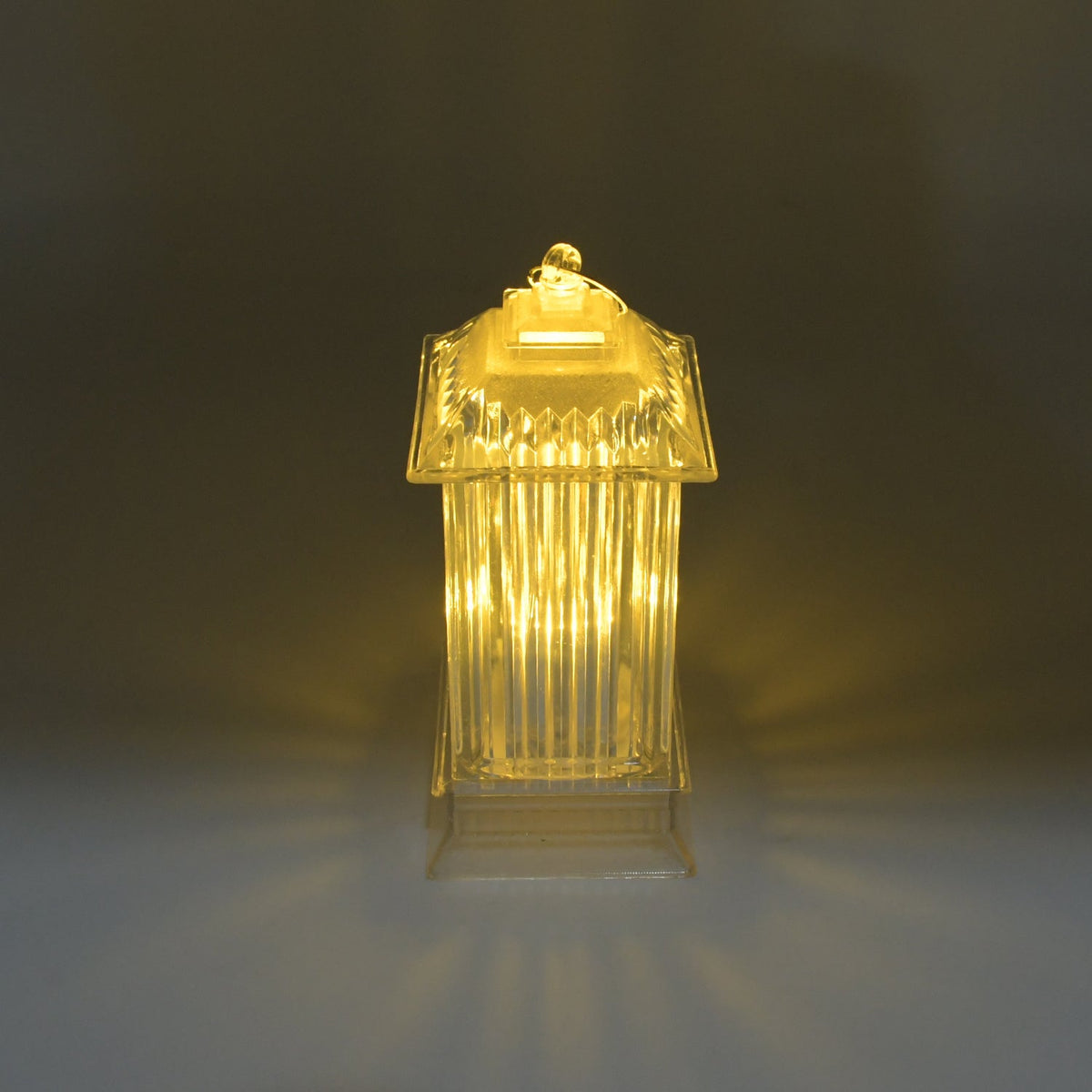 Crystal lantern lamp on display