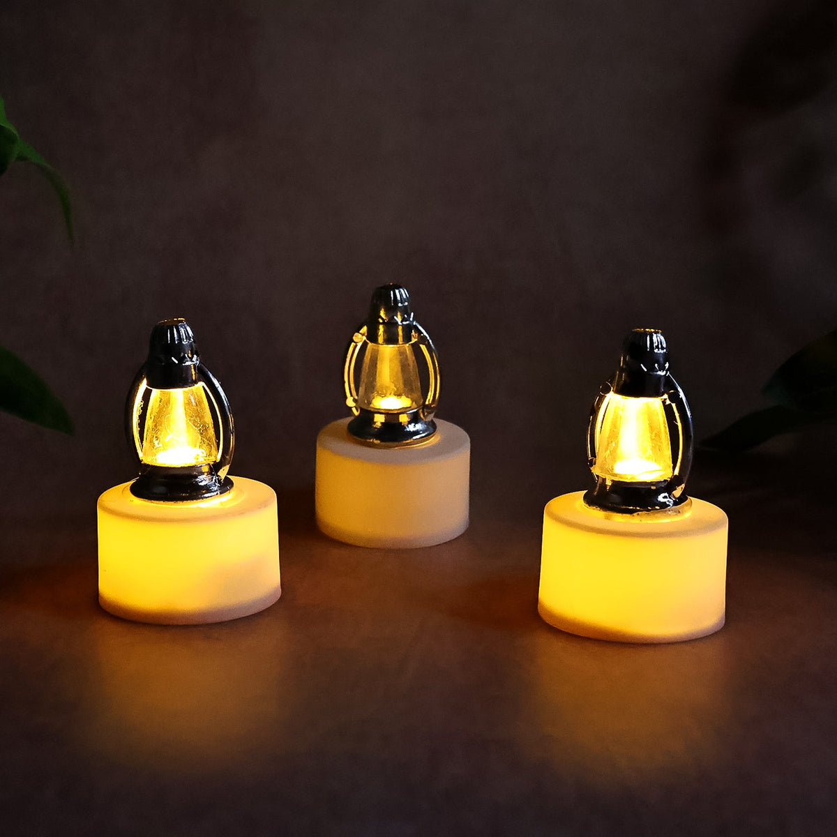 LED lantern candles in a storage box