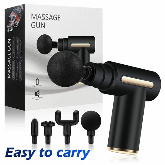 Cordless deep tissue massage gun