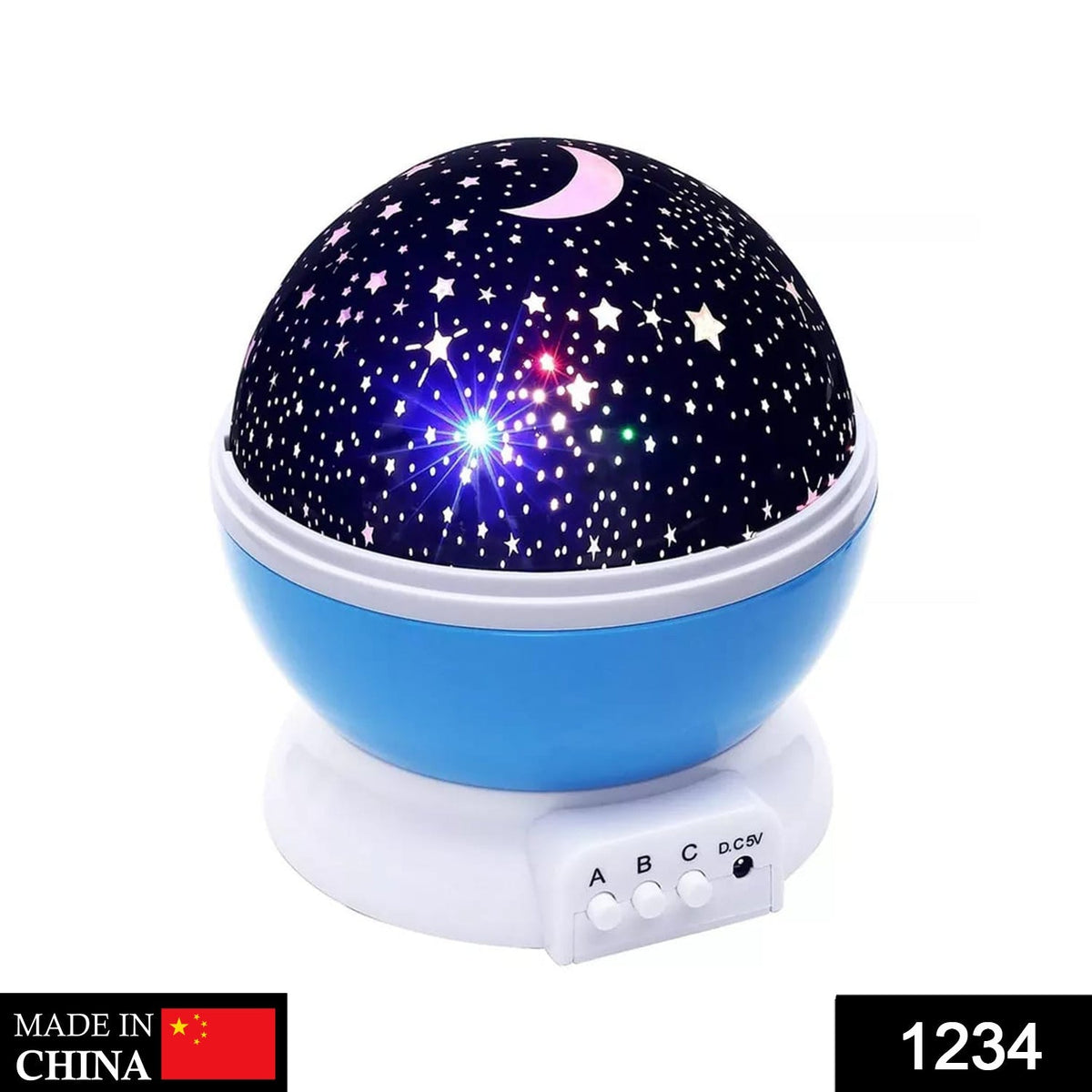 Star projector lamp projecting