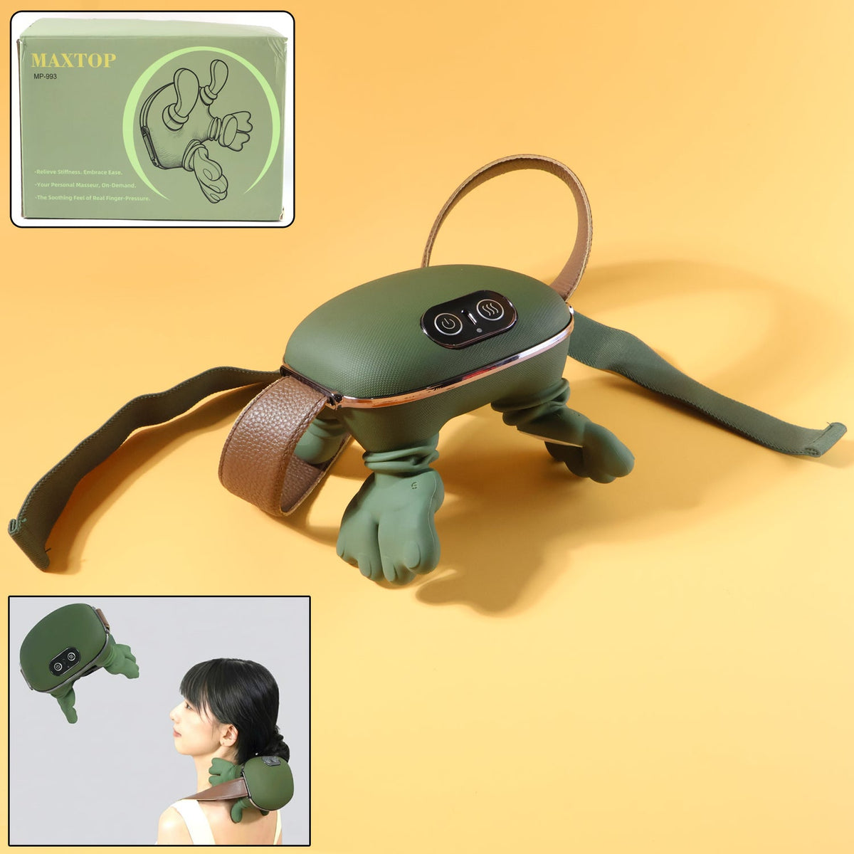 Massager worn on the neck