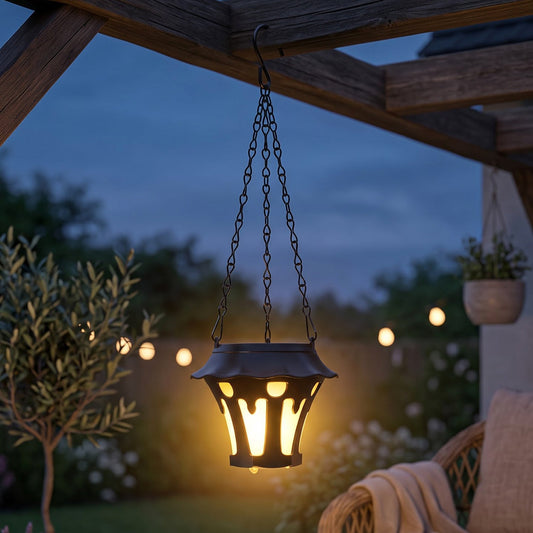 Solar hanging lantern for balcony and garden