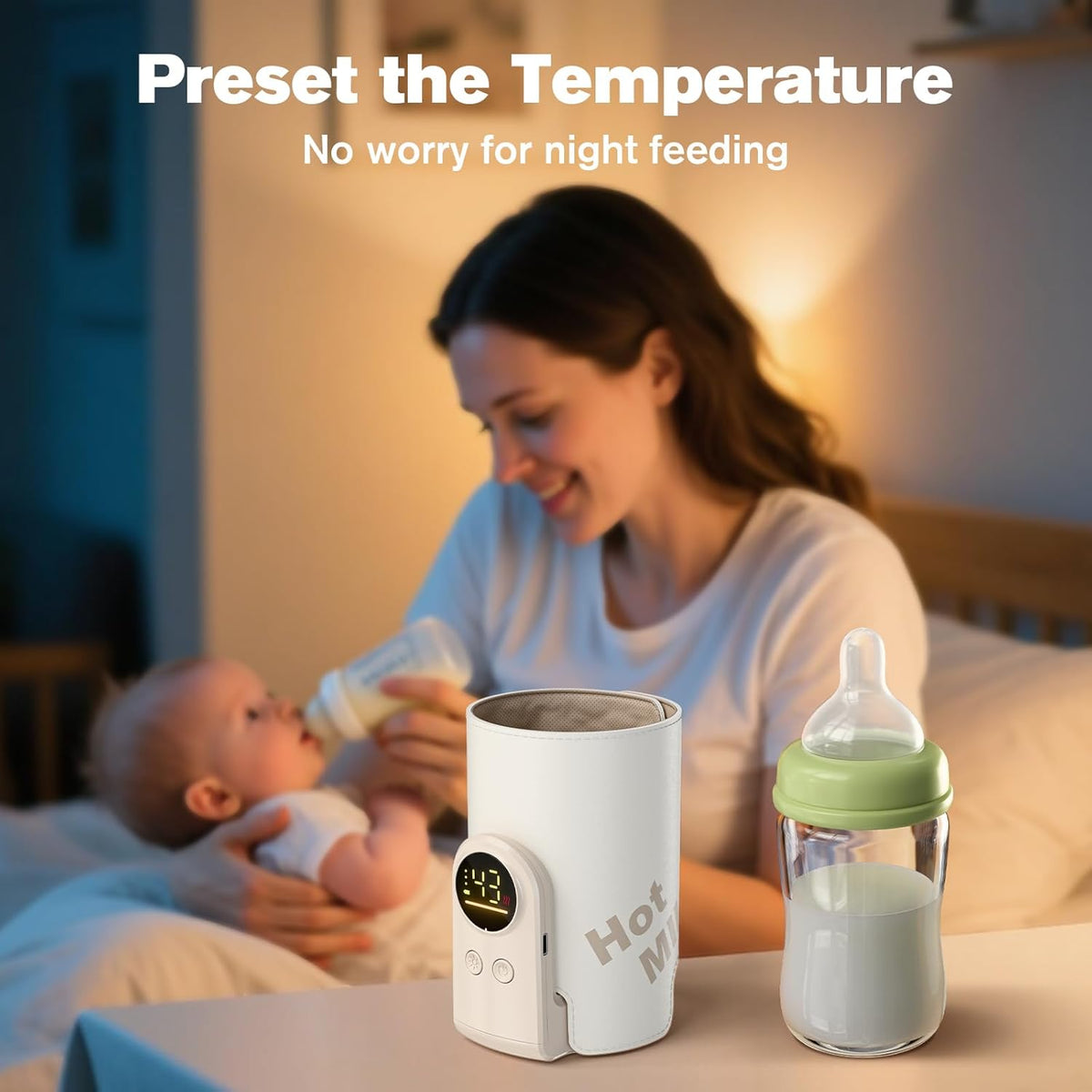 Portable 6 Heating Baby Bottle Warmer