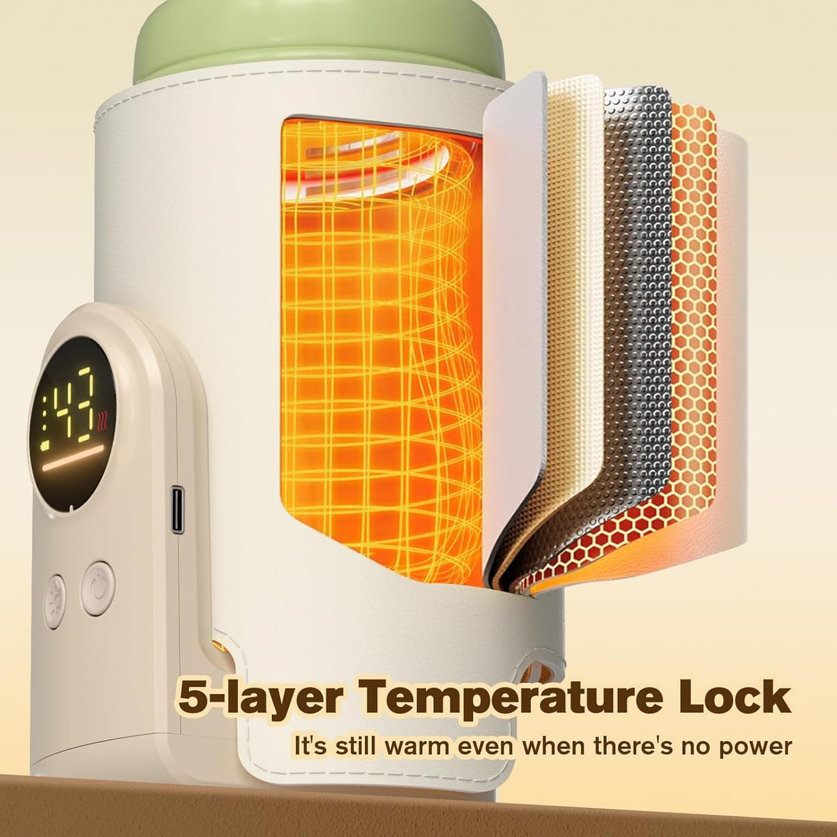 Portable 6 Heating Baby Bottle Warmer