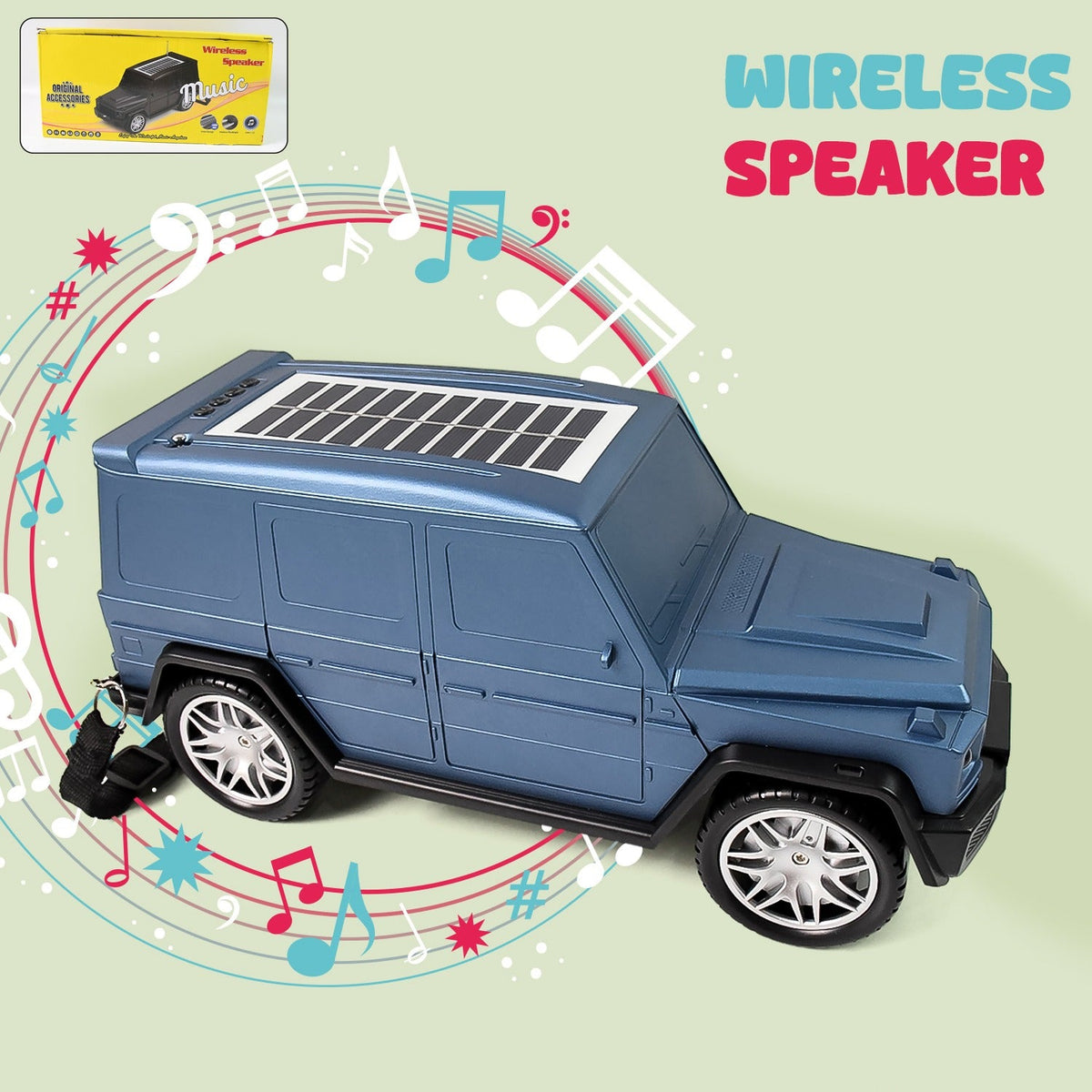 Solar speaker top panel