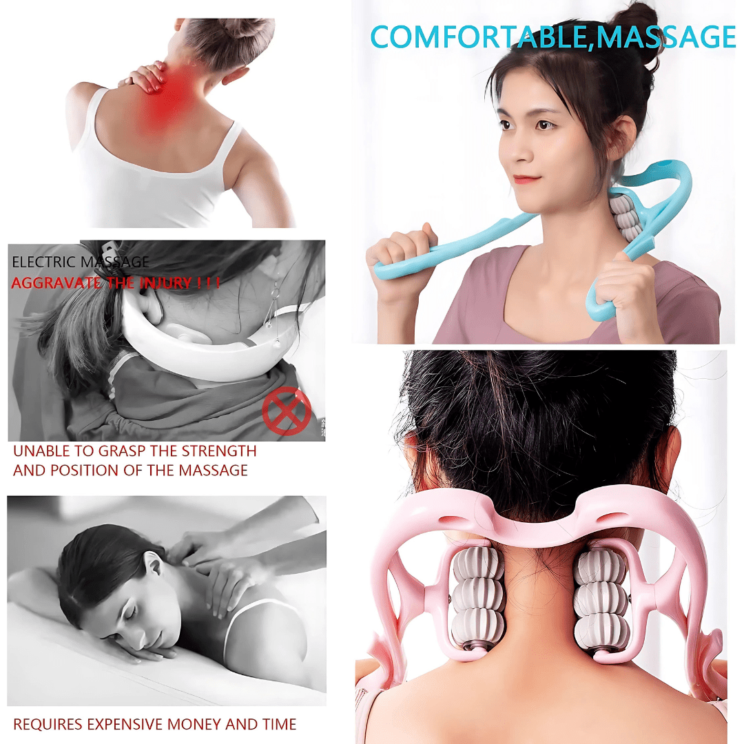 6 Wheel Cervical Neck Massager