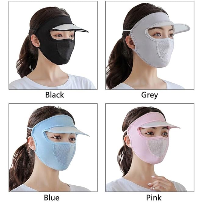 Sun Protection Mask Attached Cap