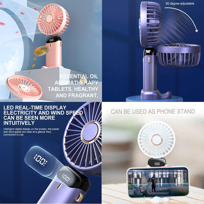 Breezelio™ Powerful Handheld Fan with Display