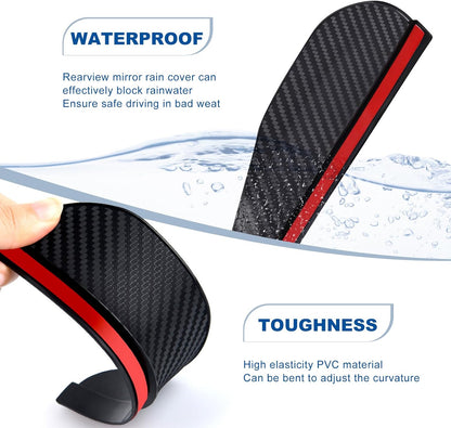 Carbon Fibre Rearview Mirror Rain Cover