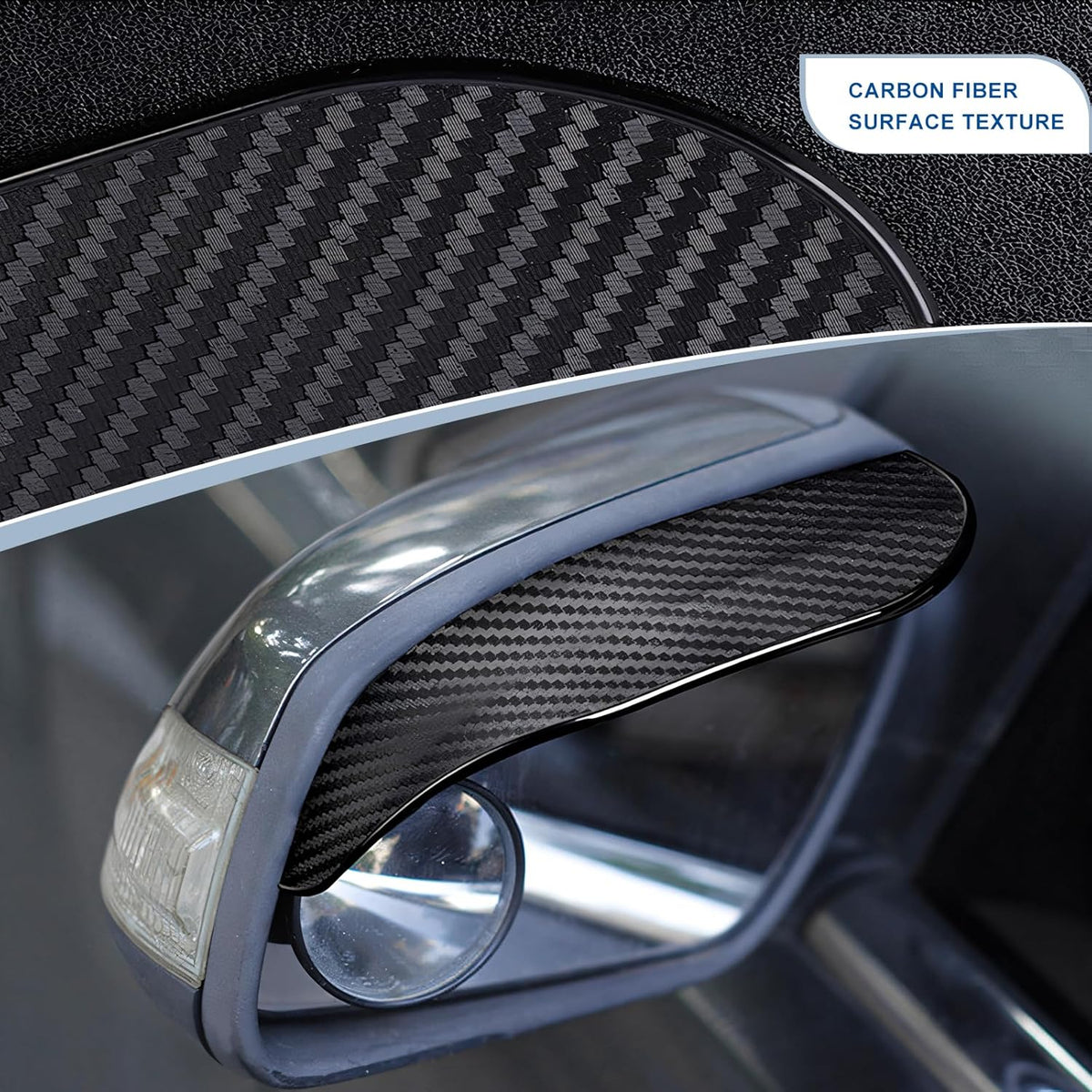 Carbon Fibre Rearview Mirror Rain Cover
