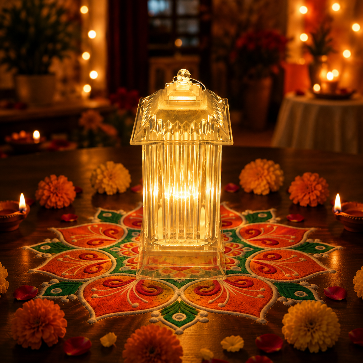 Crystal lantern LED lamp