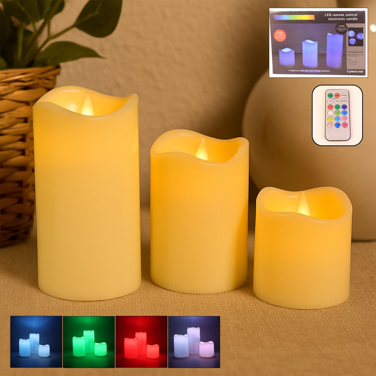 LED candles with remote