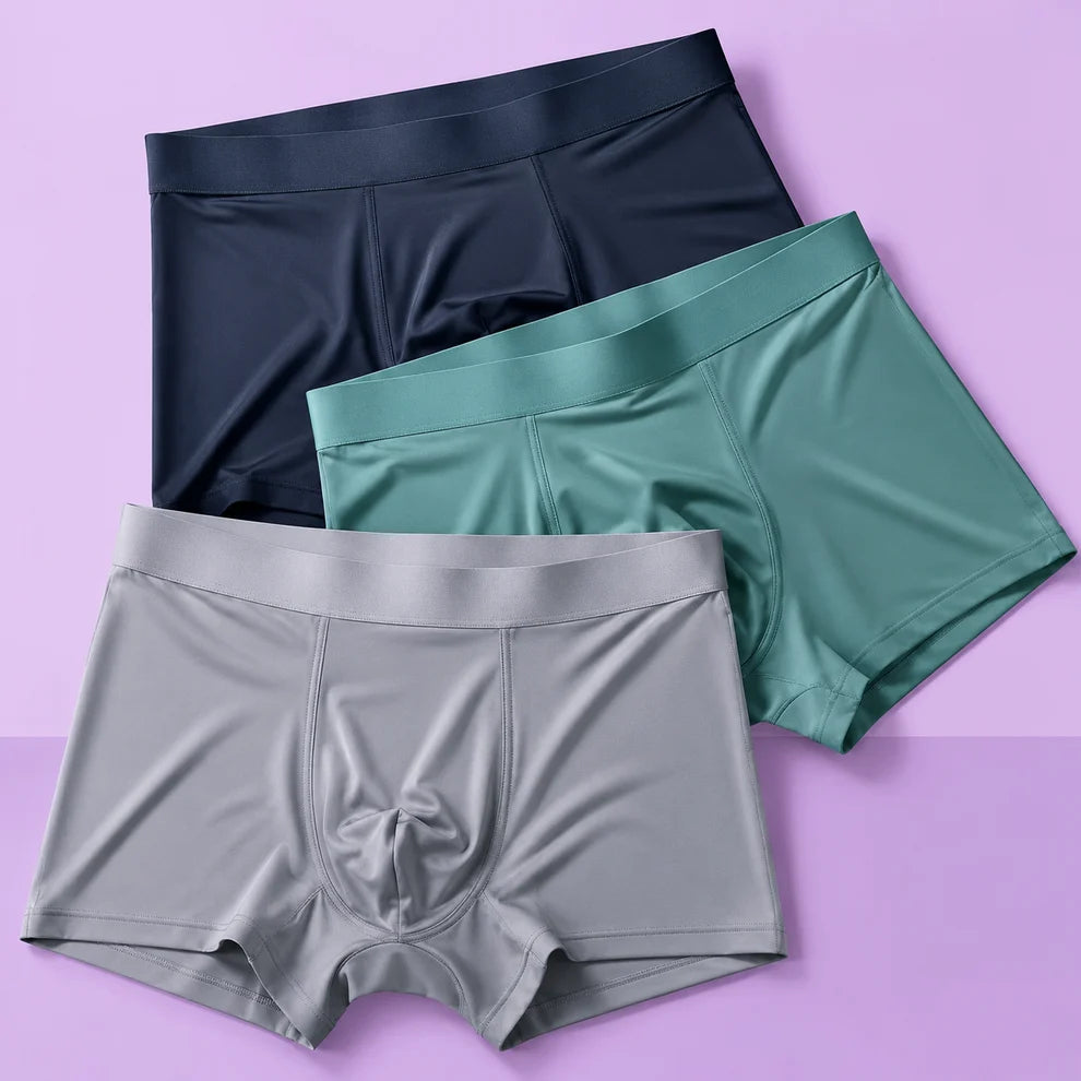 Men's Stretchable Ice Silk Underwear – Buy 1 Get 2 Free