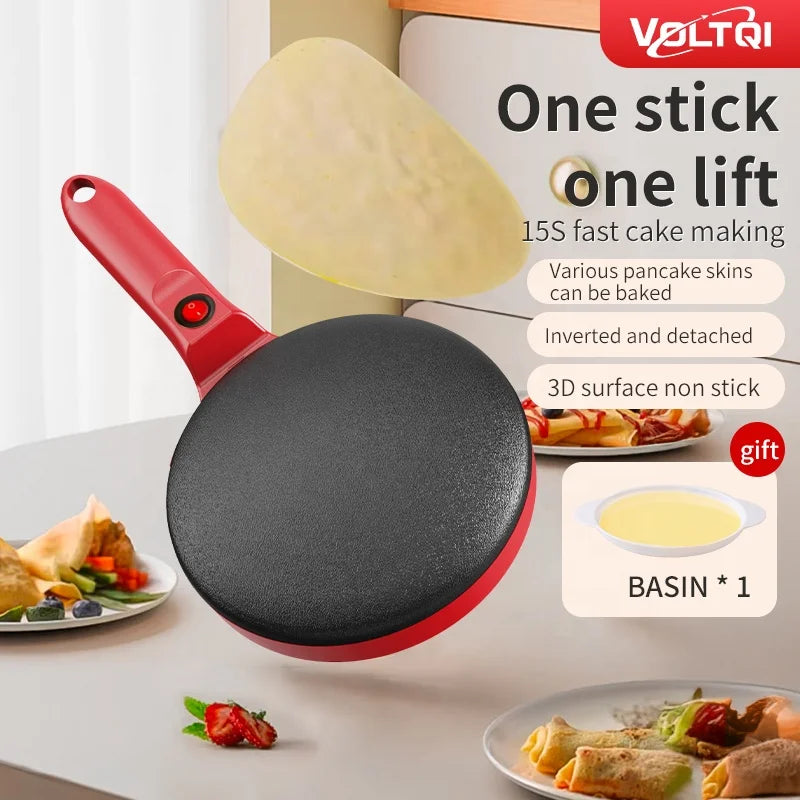 Electric Pancake Maker with Non-Stick Coating