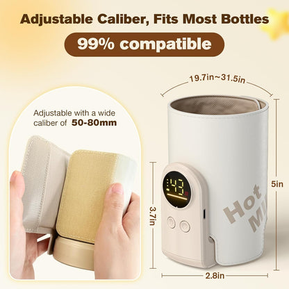Portable 6 Heating Baby Bottle Warmer