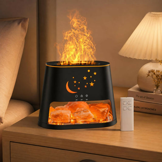 Diffuser with flame glow